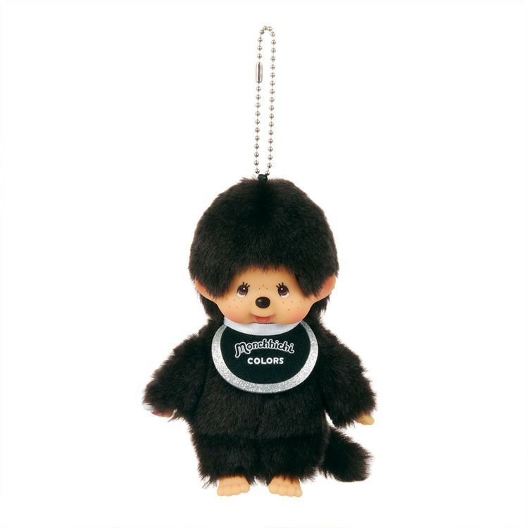 สีดำ Black พวงตุ๊กตา Monchhichi [วัสดุ] โพลีเอสเตอร์ [ขนาด] ประมาณ สูง13.5 x กว้าง8.5 x ลึก5.5 ซม.