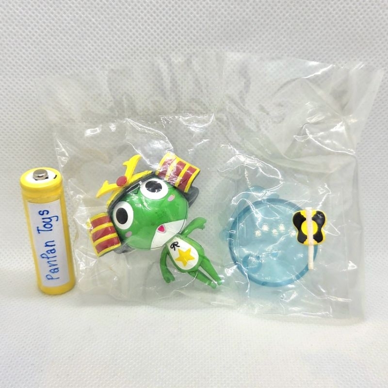 โมเดลเคโรโระ Keroro action musha ฐานใส 
งาน Banpresto ปี 2006 ของใหม่ ในถุงซีล ไม่มีกล่อง

