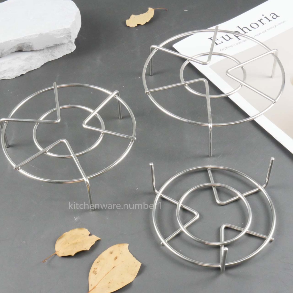 KT1_พร้อมส่ง_ที่รองนึ่ง ที่วางของร้อน ที่วางหม้อ สแตนเลส