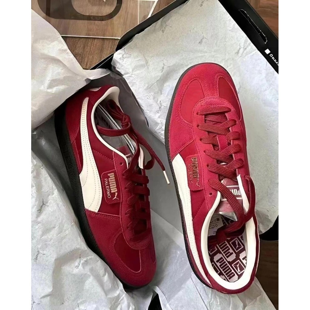 🔥พรีออเดอร์🔥💯 PUMA Palermo OG（402109-03）   รองเท้าผู้ชายและผู้หญิงแท้