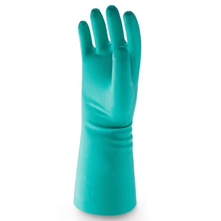 MICROTEX HI-CHEM(1 คู่)ถุงมือยางไนไตรสีเขียว | สำหรับสัมผัสน้ำมัน | สัมผัสสารเคมี | สัมผัสอาหารได้