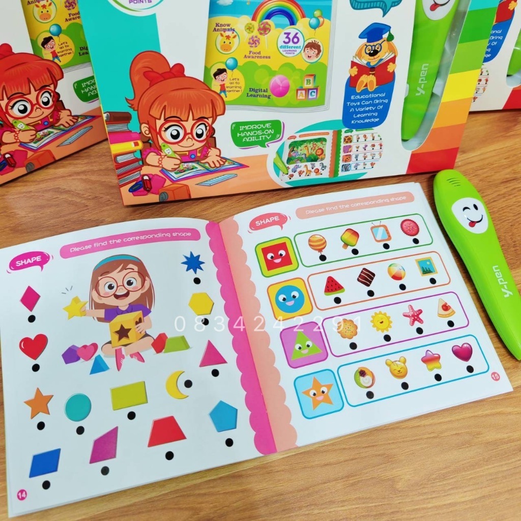 MooShi -Y Card Quiz Toy เครื่องอ่านเรียนรู้ ฝึกทักษะการคิด ⬅️ - รูปที่ 5