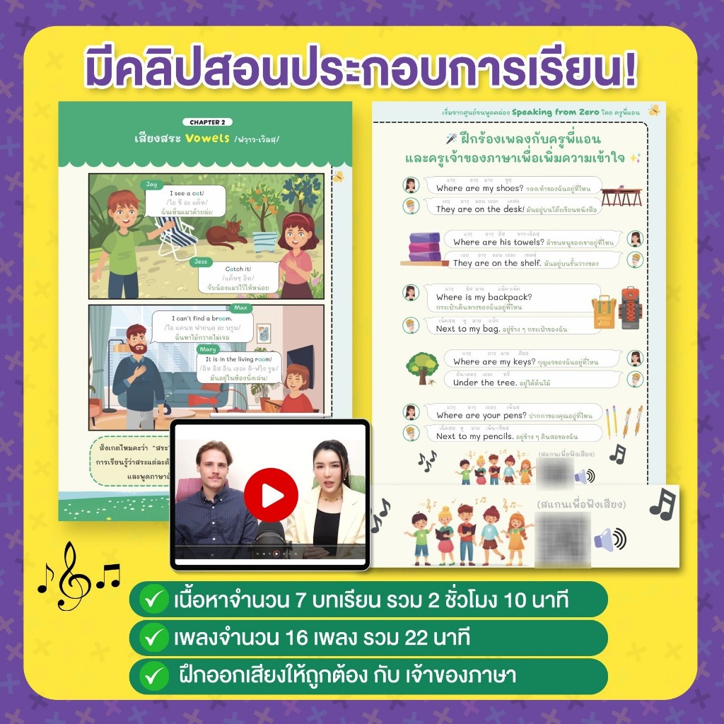 หนังสือ Speaking from Zero เริ่มจากศูนย์จนพูดคล่อง พร้อมคลิปสอน โดย ครูพี่แอน ราคา ถูกที่สุด ดีลบีเคเค แกลเลอรีภาพที่ 4