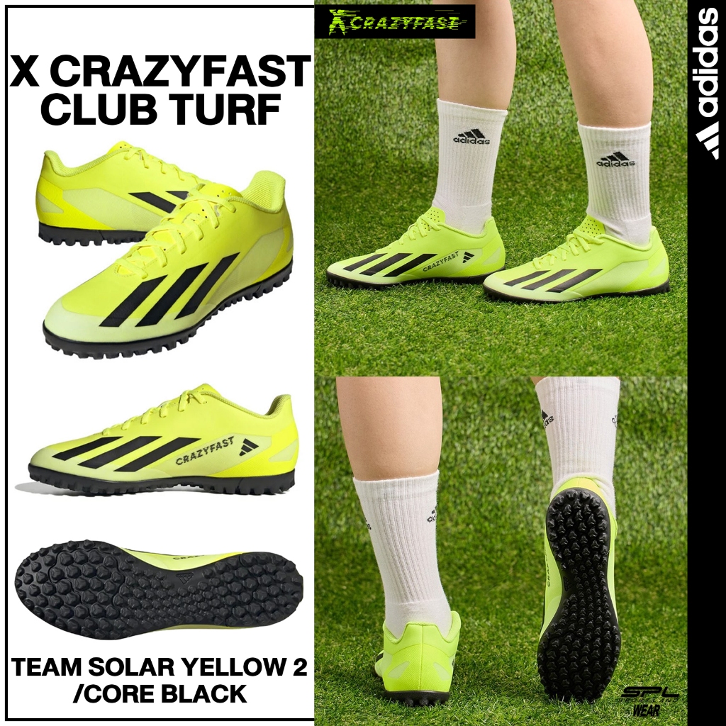 Adidas อาดิดาส รองเท้าฟุตบอล ร้อยปุ่ม FB X Crazyfast Club Turf IF0723 (2000)