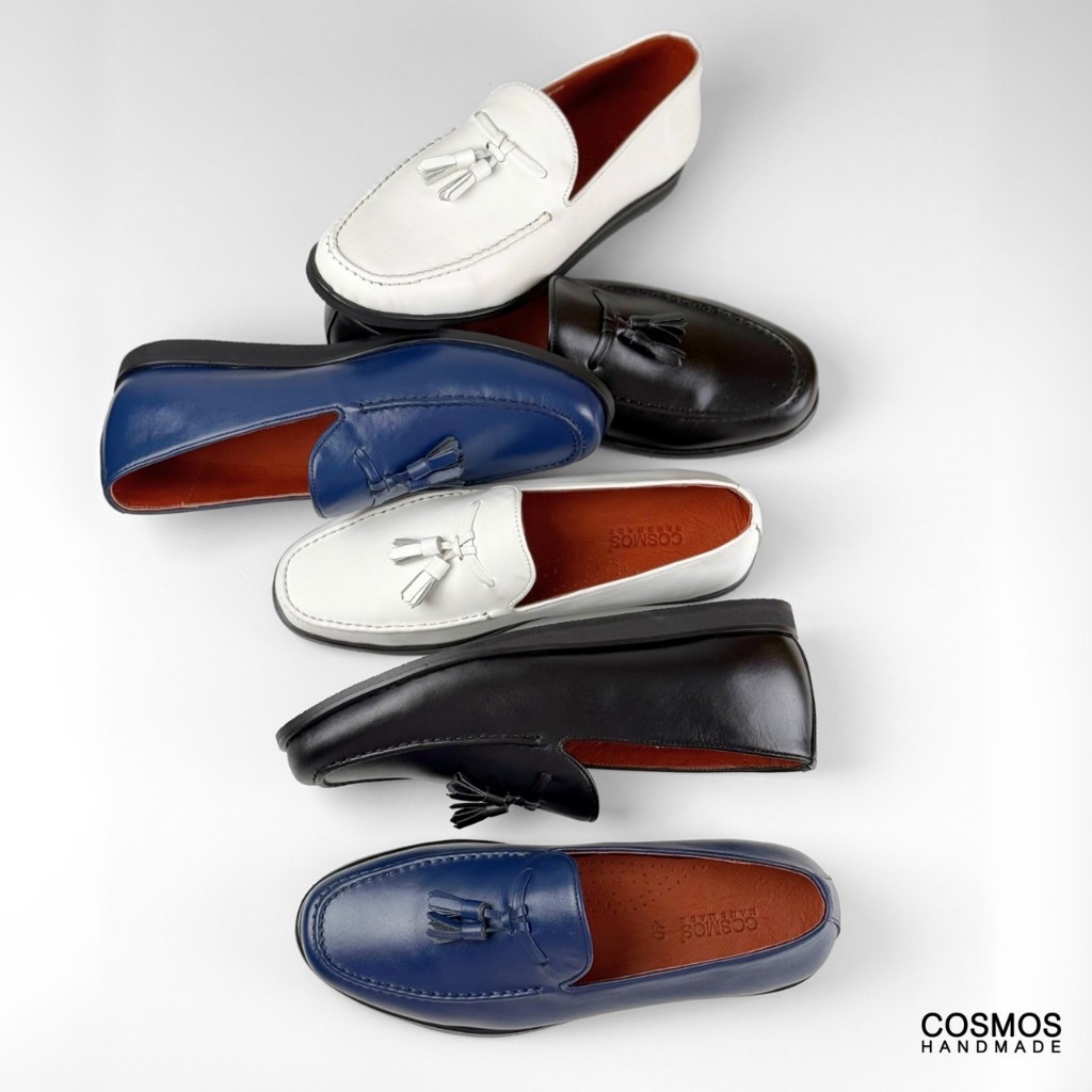 COSMOS SHOES รองเท้าโลฟเฟอร์หนังแท้ รุ่น Monarch Tassel Loafers