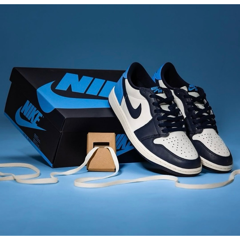 (พร้อมส่ง ของแท้ 100%) AIR JORDAN 1  LOW OG OBSIDIAN UNC