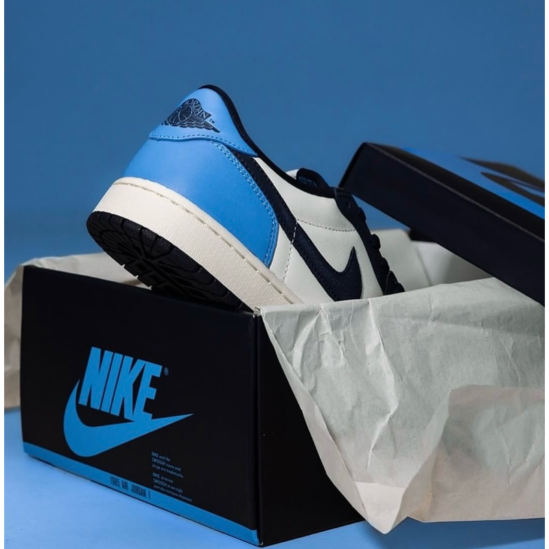 (พร้อมส่ง ของแท้ 100%) AIR JORDAN 1  LOW OG OBSIDIAN UNC
