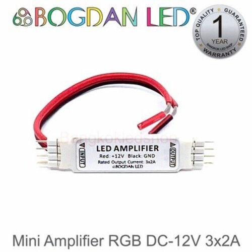 Mini Amplifier RGB 12V MINI CONTROLLER 12V 3*2A ตัวขยายสัญญาณไฟ LED RGB