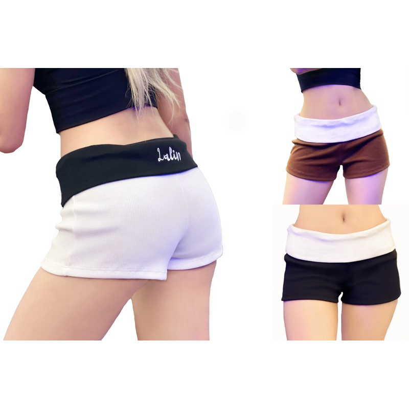 Lalin Short Pants กางเกงขาสั้นผู้หญิง เอวต่ำ ขาสั้นลำลอง หน้าร้อน รับSummer