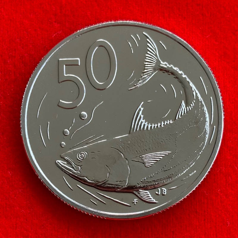 🇨🇰 เหรียญหมู่เกาะคุก Cook Islands 50 cents ปี 1977 เหรียญต่างประเทศ