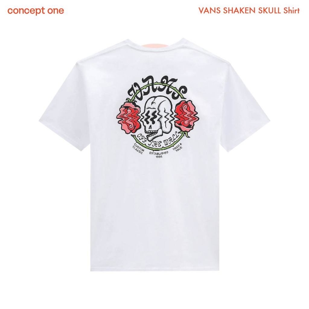 Conceptone VANS SHAKEN SKULL Shirt เสื้อยืด