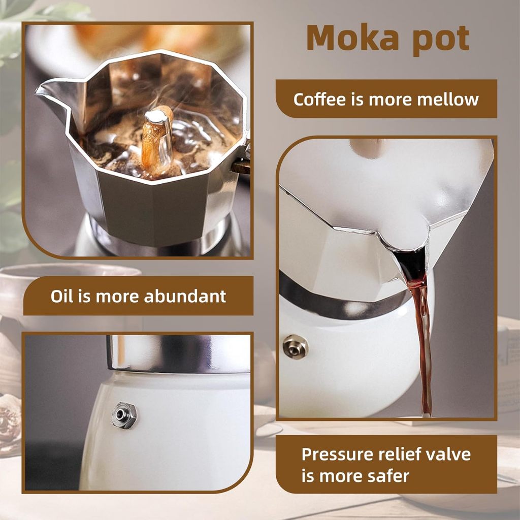 3 คัพ และ 6 คัพ หม้อชงกาแฟแบบมอกา มก้าพอท แบบพกพา กาต้มกาแฟ เครื่องชงกาแฟ moka pot เครื่องชงกาแฟอลูมิเนียมมอคค่า ราคา ถูกที่สุด ดีลบีเคเค แกลเลอรีภาพที่ 7