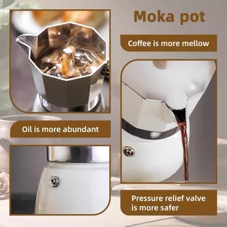 3 คัพ และ 6 คัพ หม้อชงกาแฟแบบมอกา มก้าพอท แบบพกพา กาต้มกาแฟ เครื่องชงกาแฟ moka pot เครื่องชงกาแฟอลูมิเนียมมอคค่า