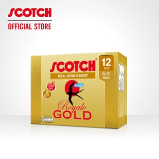 [3แถม1] Scotch สก๊อต รังนกแท้ รอเยลโกลด์ น้ำตาล0% 40 มล. แพ็ก 12 ขวด จำนวน 3 แพ็ก แถม 1 แพ็ก จัดส่งฟรี! 燕窝 Bird's nest