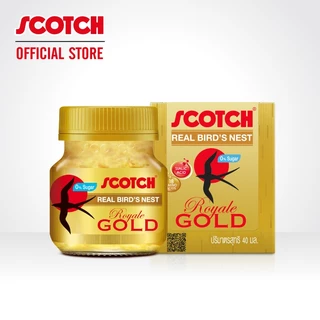 Scotch สก๊อต รังนกแท้ รอเยล โกลด์ น้ำตาล 0% 40 มล. (แพ็ก 12 ขวด) จำนวน 1 แพ็ก 燕窝 Bird's nest