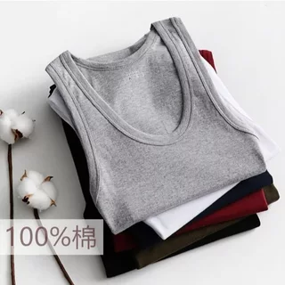 เสื้อกล้ามผู้ชาย ผ้าคอตตอนแท้ 100 % (แพ็ค 3 ตัว เลือกสีได้) ผ้านิ่มมาก ยืดได้ ใส่สบาย