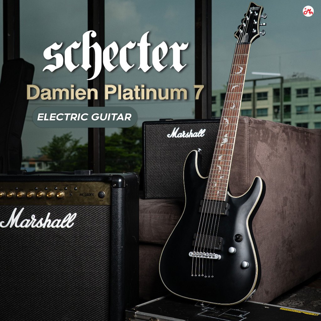 Schecter Damien Platinum 7 กีตาร์ไฟฟ้า 7 สาย 7Strimg รับประกันศูนย์ Music Arm