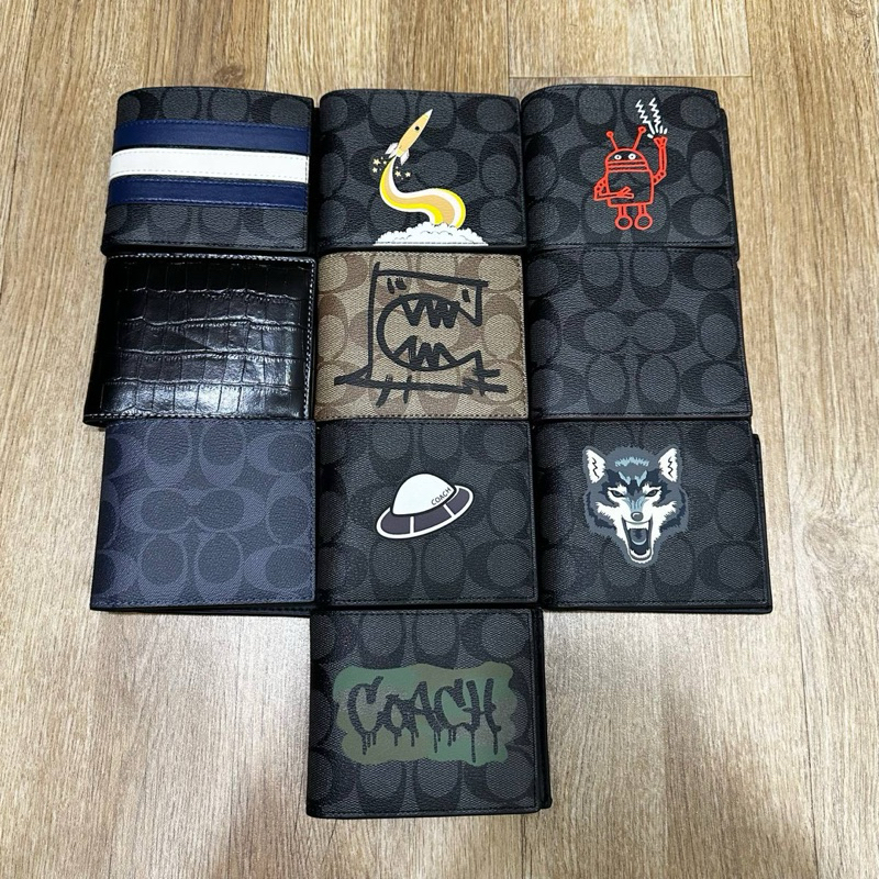 【ของแท้ 100%】กระเป๋า COA CH แท้ กระเป๋าwallet  2 IN 1 สินค้าพร้อมส่ง