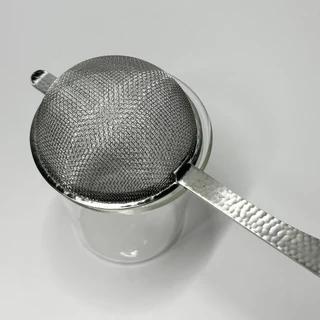 กระชอนสแตนเลส 2 ชั้น ลายค้อน สแตนเลส 18-8 อย่างดี | Matcha Sifter