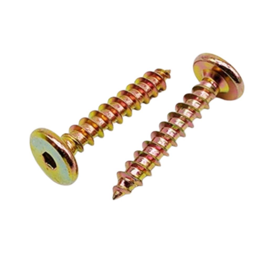 สกรู หัวหกเหลี่ยม 1/4″ ขนาด25,30,45,50มม สีรุ้ง ซิ้งค์ขาว หัวแบน หัวจม เกลียวไม้ เกลียวปล่อย หยาบ ฟอร์นิเจอร์ JCA JCB FT ราคา ถูกที่สุด ดีลบีเคเค แกลเลอรีภาพที่ 3