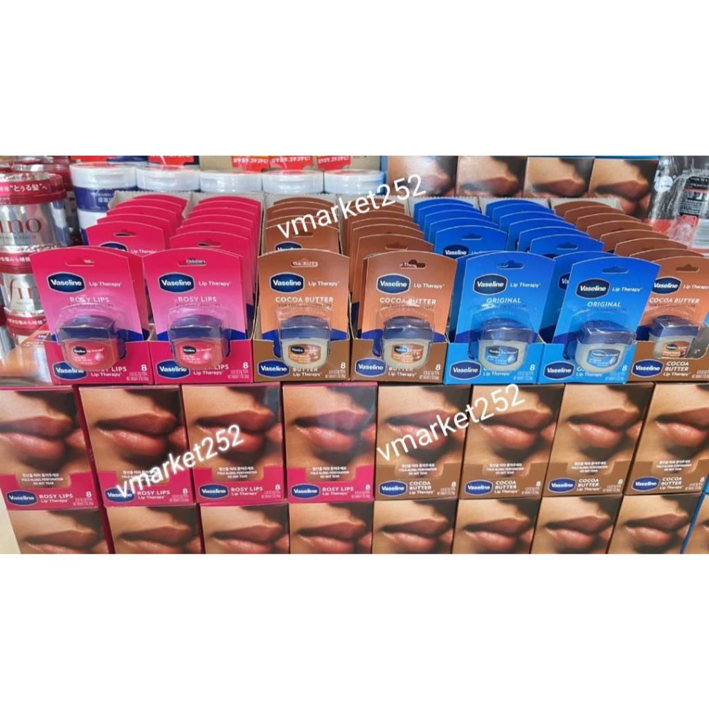 #ลิปมัน,ลิปบาล์ม แท้100%/EXP.2028  Vaseline Lip Therapy 7 g. ลิปบาล์ม ลิปมัน #วาสลีน