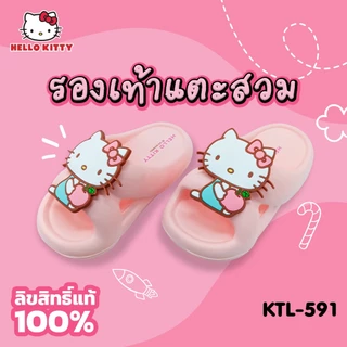 Hello Kitty รองเท้าแตะ รองเท้าสำหรับเด็กเนื้อนุ่มลายการ์ตูน KittyและMyMelody รุ่นKTL-591,MM-094