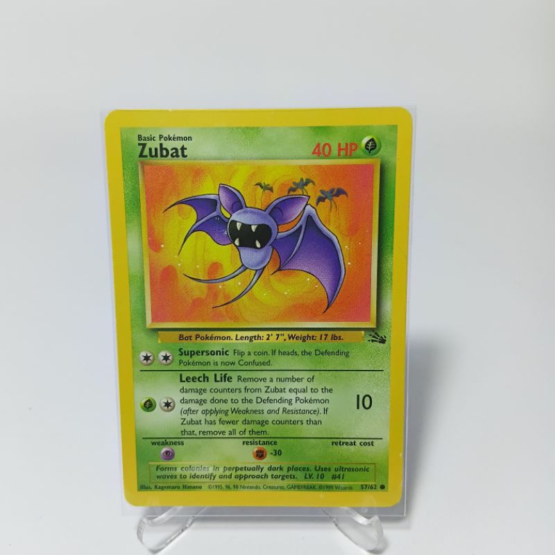 Zubat 57/62 - Fossil - Common Card