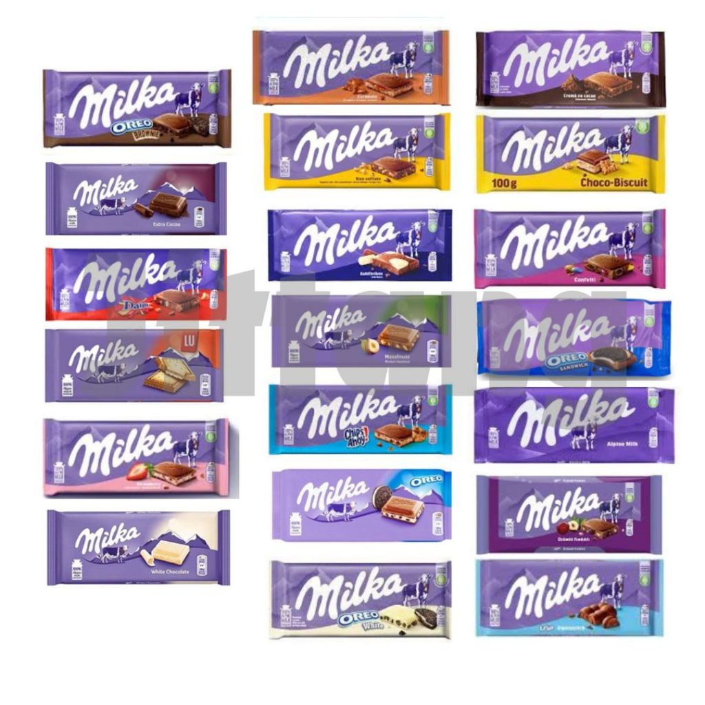 Milka chocolate bar 100 g. ช็อคโกแลตเเท้นำเข้า