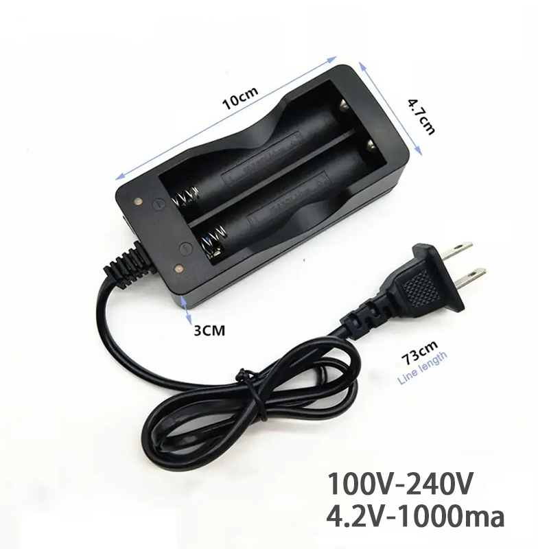 ที่ชาร์จแบตเตอรี่ 3.7V 18650 แบบ2ก้อน (ไม่รวมแบต)