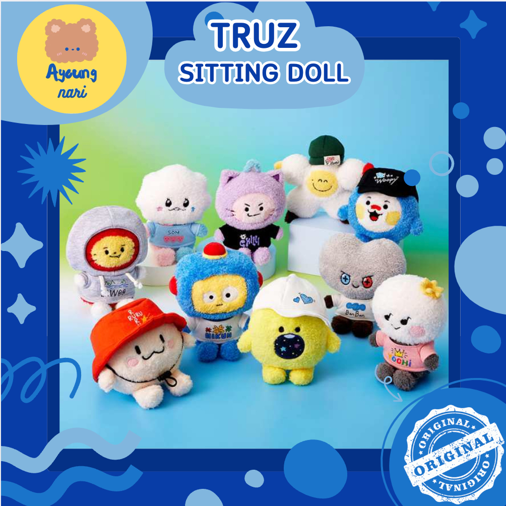 พร้อมส่ง [TRUZ] ตุ๊กตา นั่ง Sitting Plush Doll