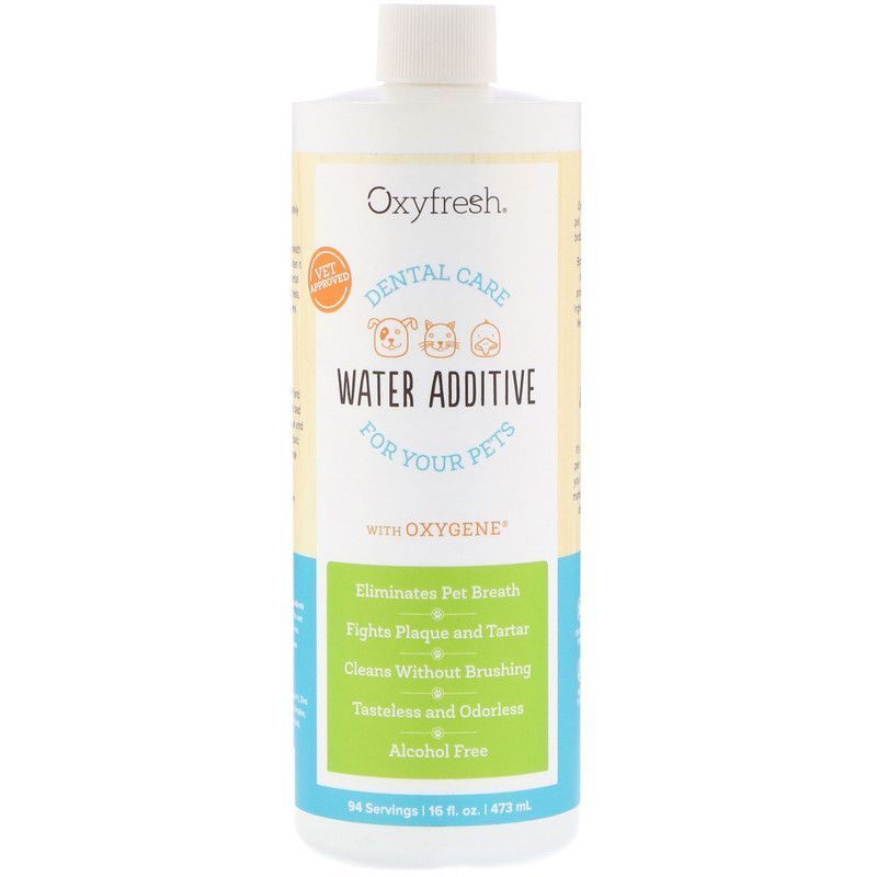 Oxyfresh WATER ADDITIVE ผลิตภัณฑ์ผสมน้ำดื่มสัตว์เลี้ยง