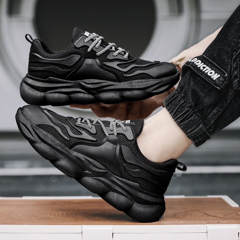 【Venous】2025 รองเท้าผู้ชายสีขาวแบบเป็นกันเอง รองเท้าผู้ชายน้ำหนักเบา รองเท้าผู้ชายแบบตัดต่ำ ยาง รองเท้าผู้ชายแบบสบายๆ