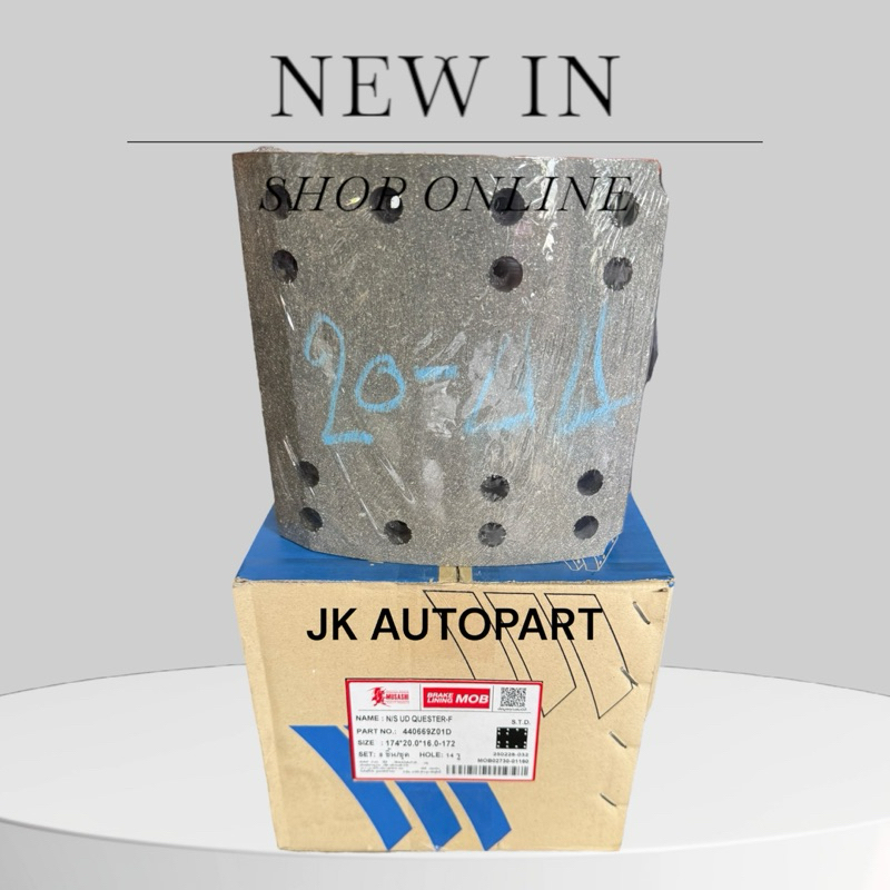 ผ้าเบรคหน้า NISSAN QUESTER UD370  รหัส 440669Z01D ยี่ห้อ COMPACT MUSASHI M2 แท้ๆ /BDGNKP