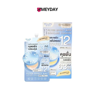 (ยกกล่อง) Mizumi Filter Effect Airy Skincare Cushion Spf50+ Pa++++ มิซึมิ ฟิลเตอร์ เอฟเฟกต์ แอรี่ สกินแคร์ คุชชั่น 6ซอง