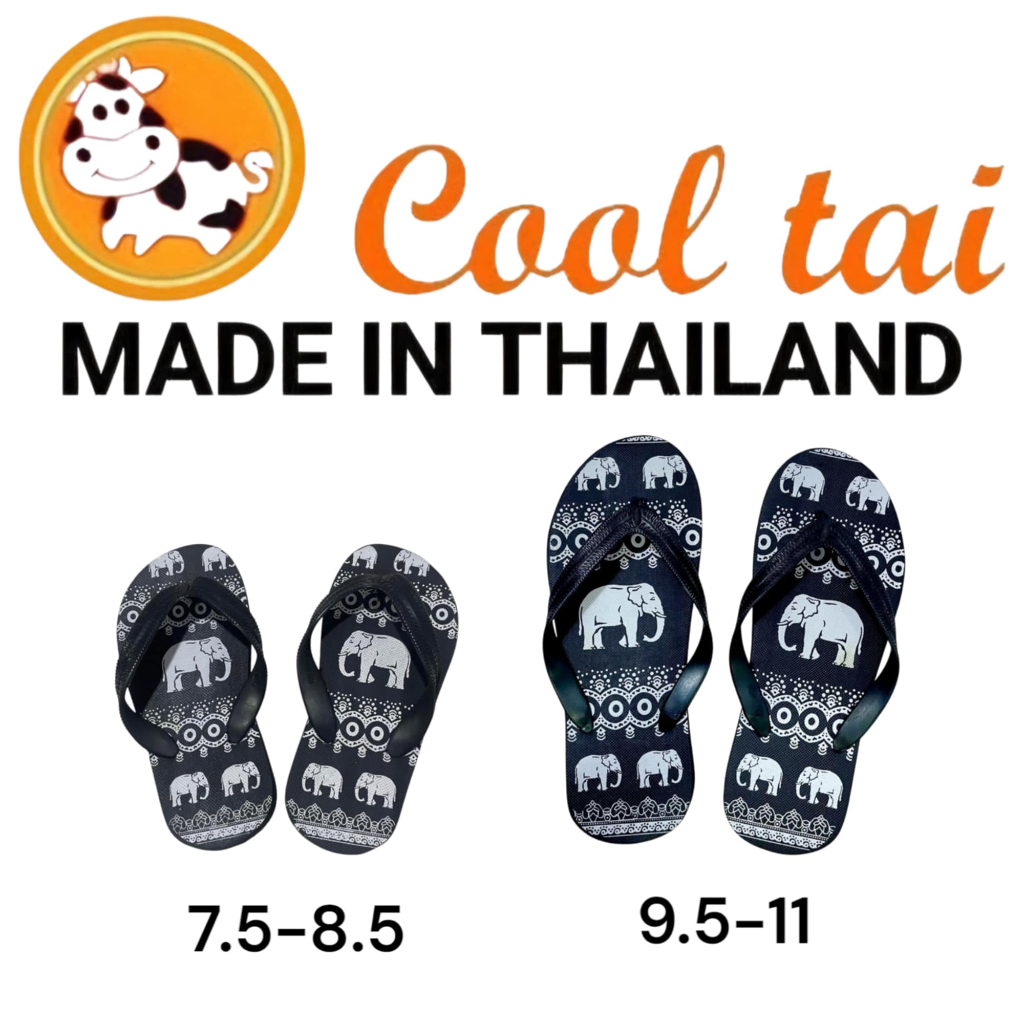 รองเท้าแตะ รองเท้าหูหนีบ #ลายช้าง Size 7-11