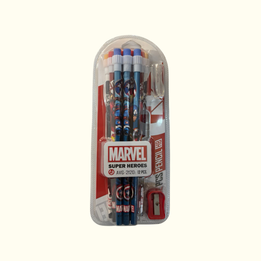 ดินสอไม้หัวยางลบ Marvel Super Heroes #AVG-2120