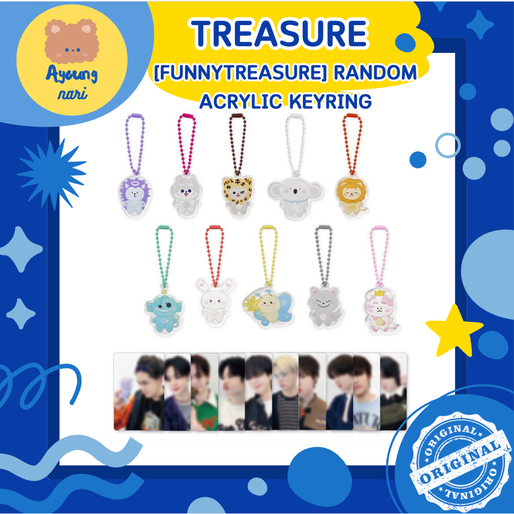 พร้อมส่ง TREASURE FUNNY RANDOM ACRYLIC KEYRING พวงกุญแจ