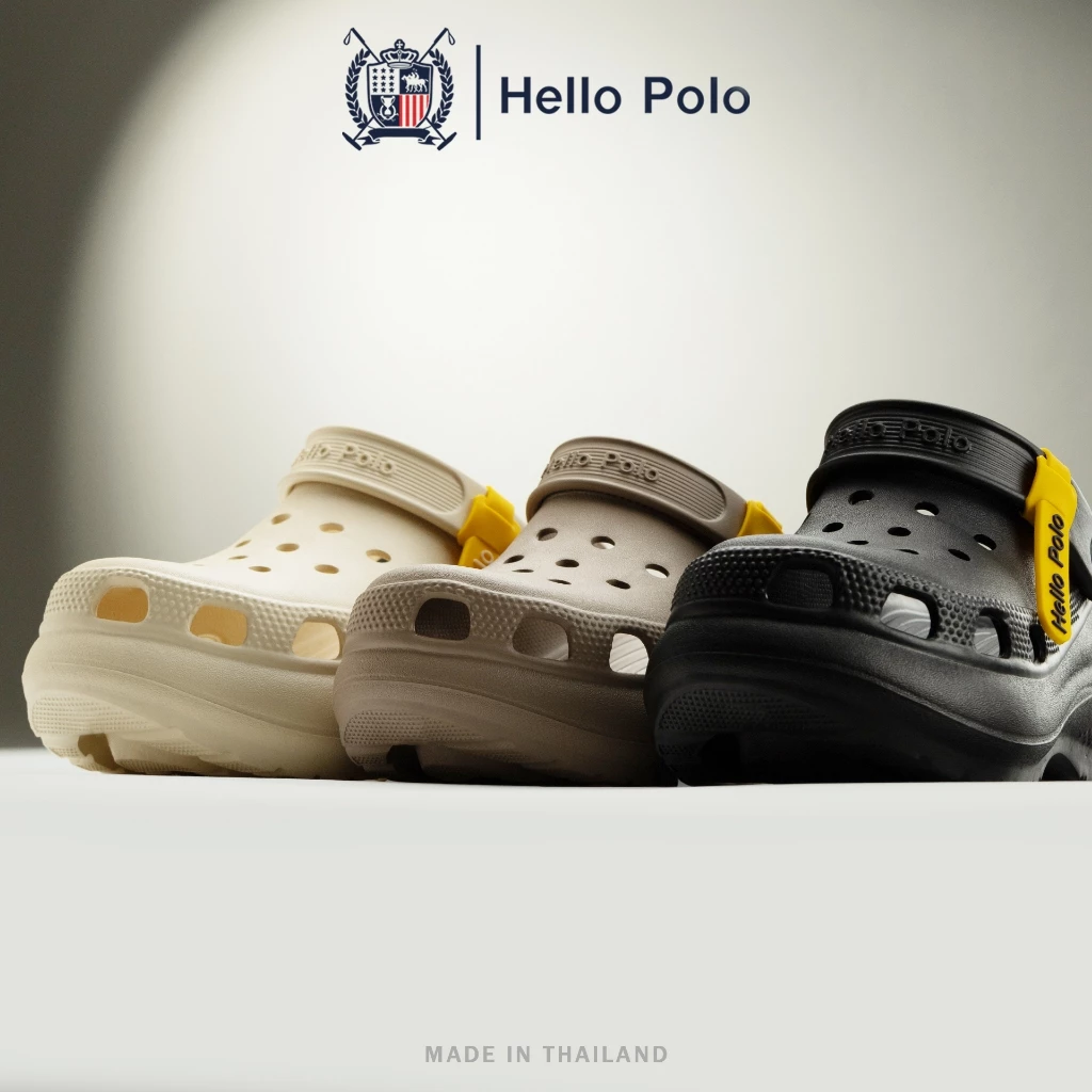 Hello Polo รองเท้าแตะ รองเท้าหัวโต แบบสวม ทรงมินิมอล แฟชั่นผู้หญิง พื้นหนา 6 CM. พื้นนิ่ม ยาง EVA Size 36-41 รุ่น HP8052 thumbnail 5