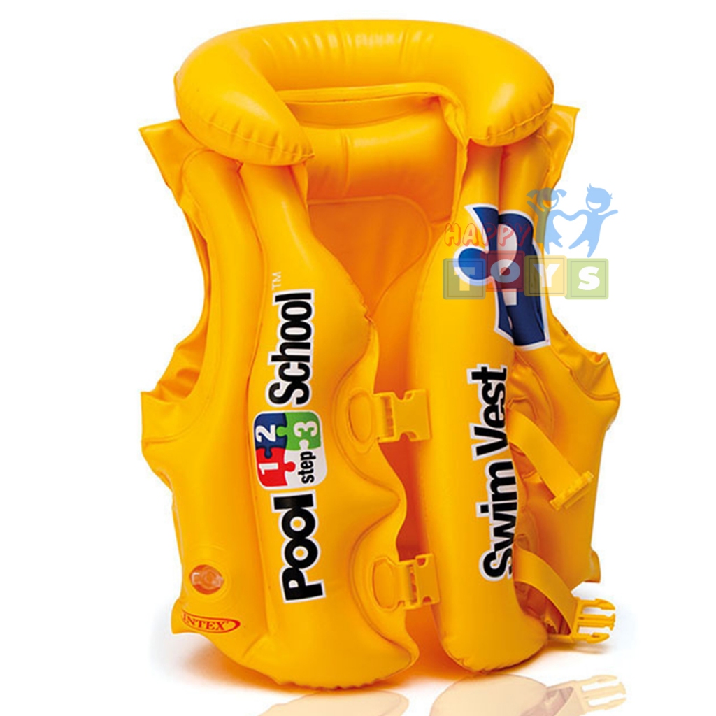 Intex 58660 เสื้อชูชีพเป่าลม สีเหลือง ขนาด 50*47 cm
