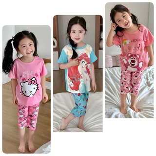 🌷ชุดเซ็ตเด็ก BB Kids เสื้อ+กางเกง 4 ส่วน ผ้าเกรดพรีเมี่ยม เด้ง นิ่ม เย็น ใส่สบาย ชุดเด็กผู้หญิง เสื้อผ้าเด็กผู้หญิง