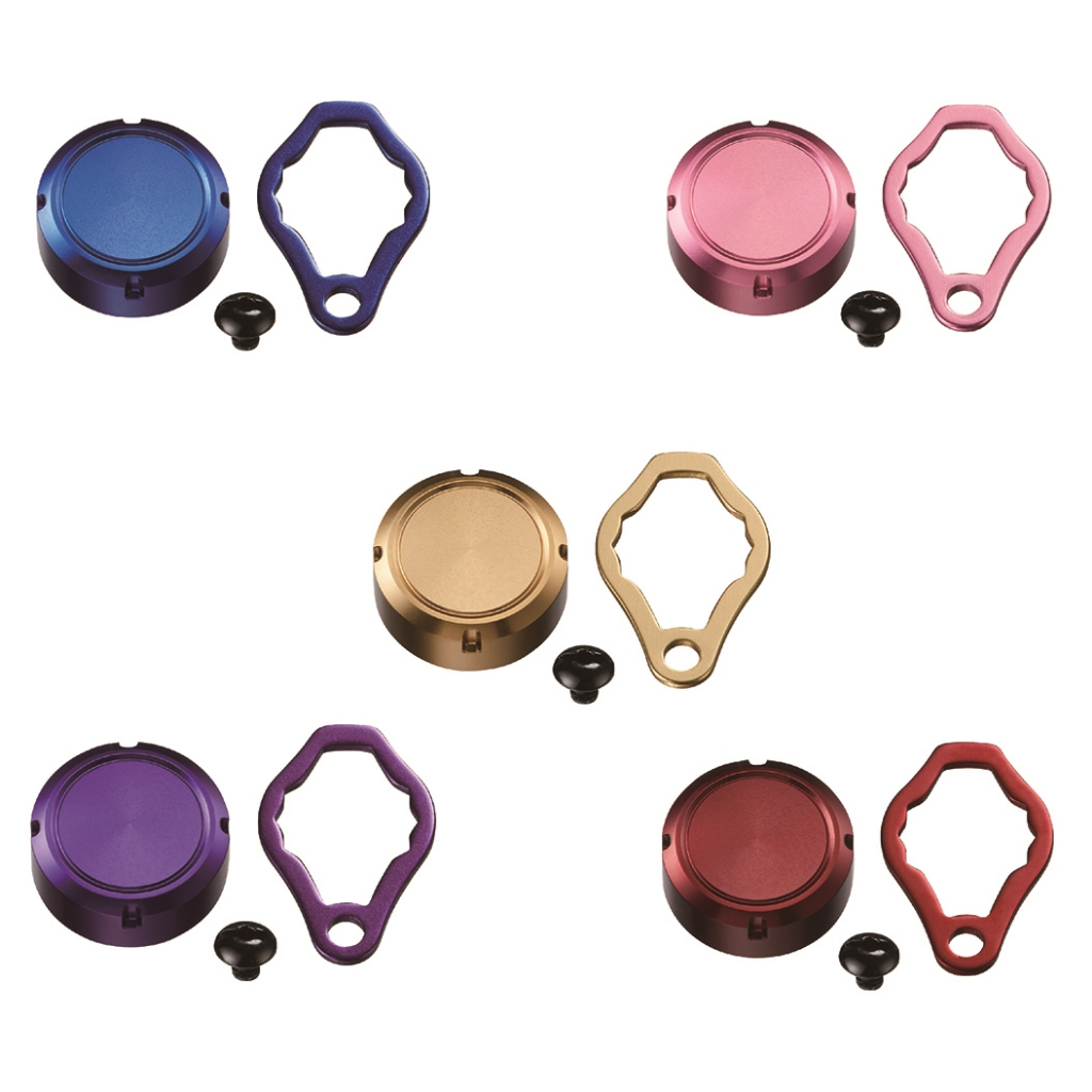 ชุดเซ็ท ฝาปรับหน่วง + เพลทแขน [DAIWA/SLP WORKS] STEEZ Oil Injection Cap for 24 STEEZ