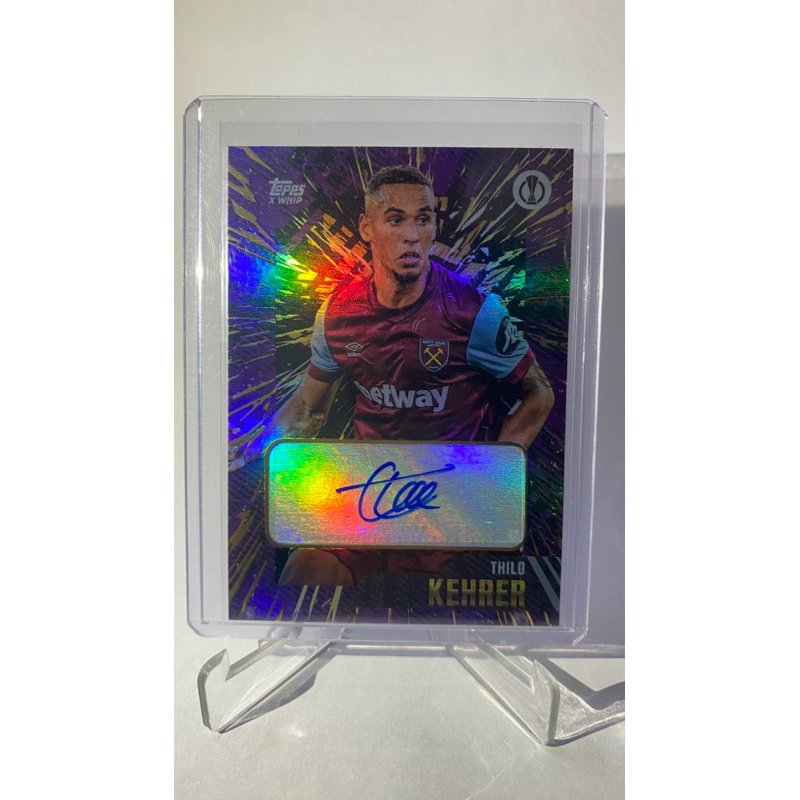 การ์ดนักฟุตบอล Thilo Kehrer (การ์ดลายเซ็น), WESTHAM U., TOPPS X WHIP 2023