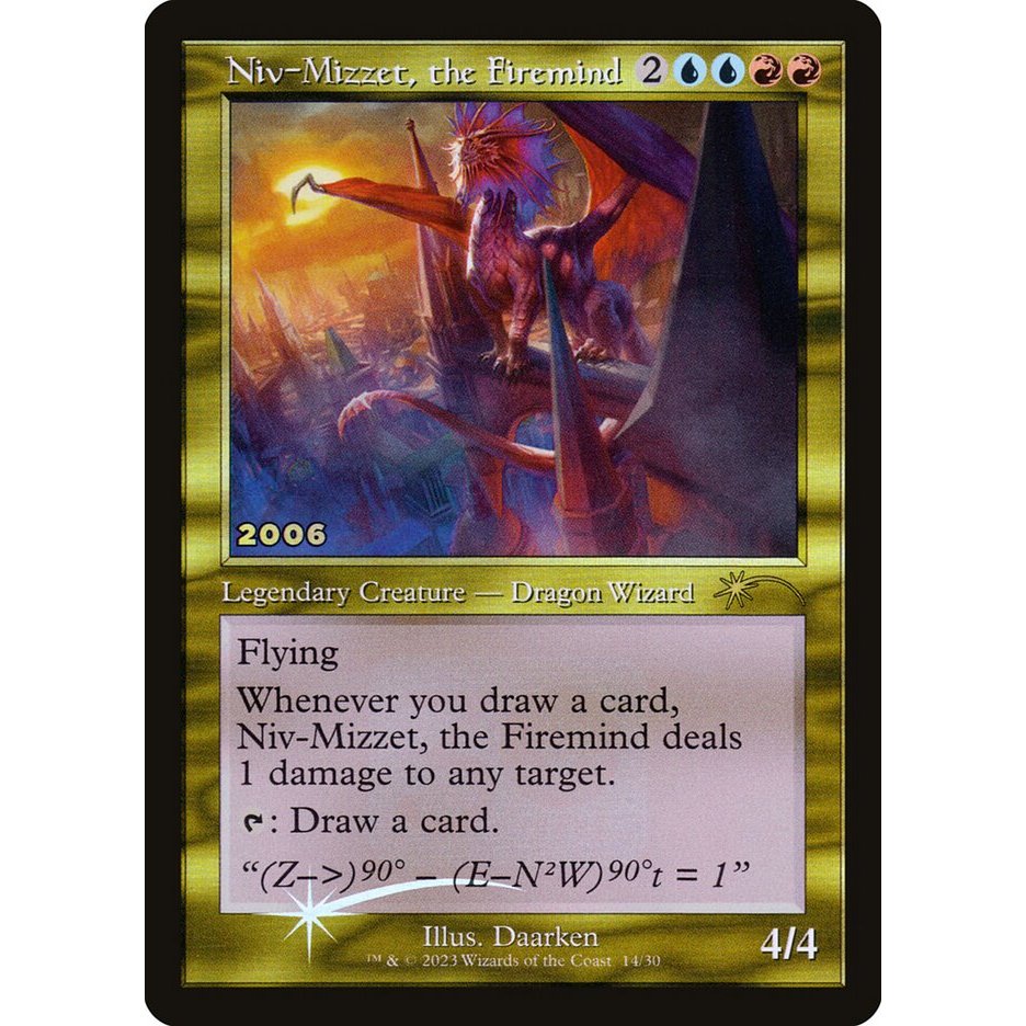 Niv-Mizzet, the Firemind [Foil] 30th Anniversary Play Promos การ์ด Magic the Gathering [MTG] ของแท้