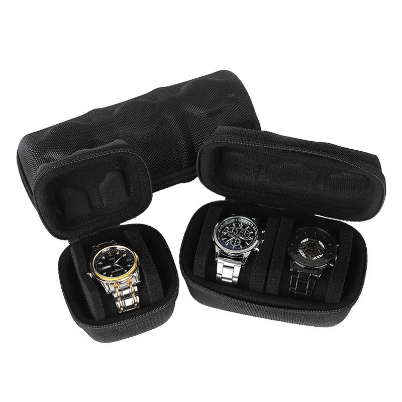 Eva กระเป๋าใส่นาฬิกาพกพา 10 เรือน ดีไซน์เรียบหรู พร้อมซิปปิด กล่องนาฬิกา Watch Box