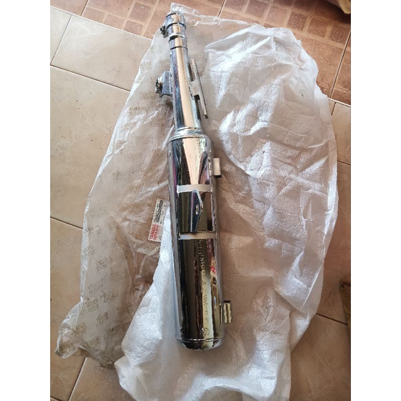 5TN-E4711-03 ท่อไอเสียแท้ Yamaha Spark 110 ท่อไอเสีย spark 5TN) ท่อไอเสีย Spark 5TN spark Z, spark 110 cc.