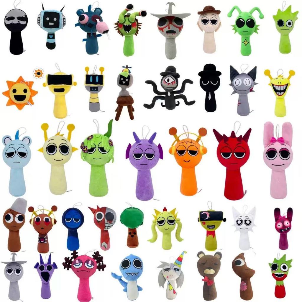 เกมกล่องดนตรี Sprunki Plush ตุ๊กตา Sprunki ของเล่น Sprunki Incredibox รูปเกม ของขวัญวันเด็ก