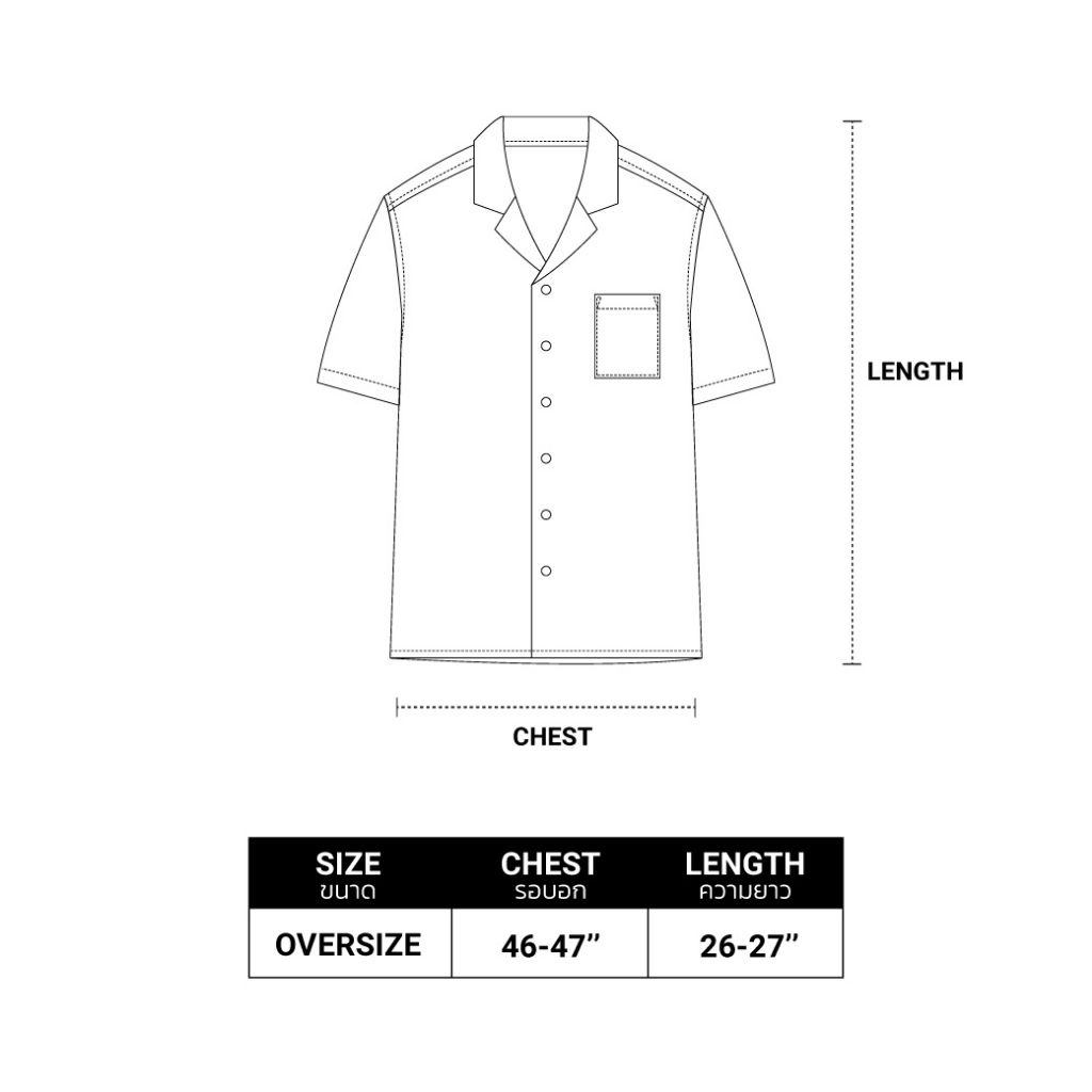 ROLLOR - เสื้อเชิ้ต แขนสั้น Oversize รุ่น ROLL OR DIE SHIRT