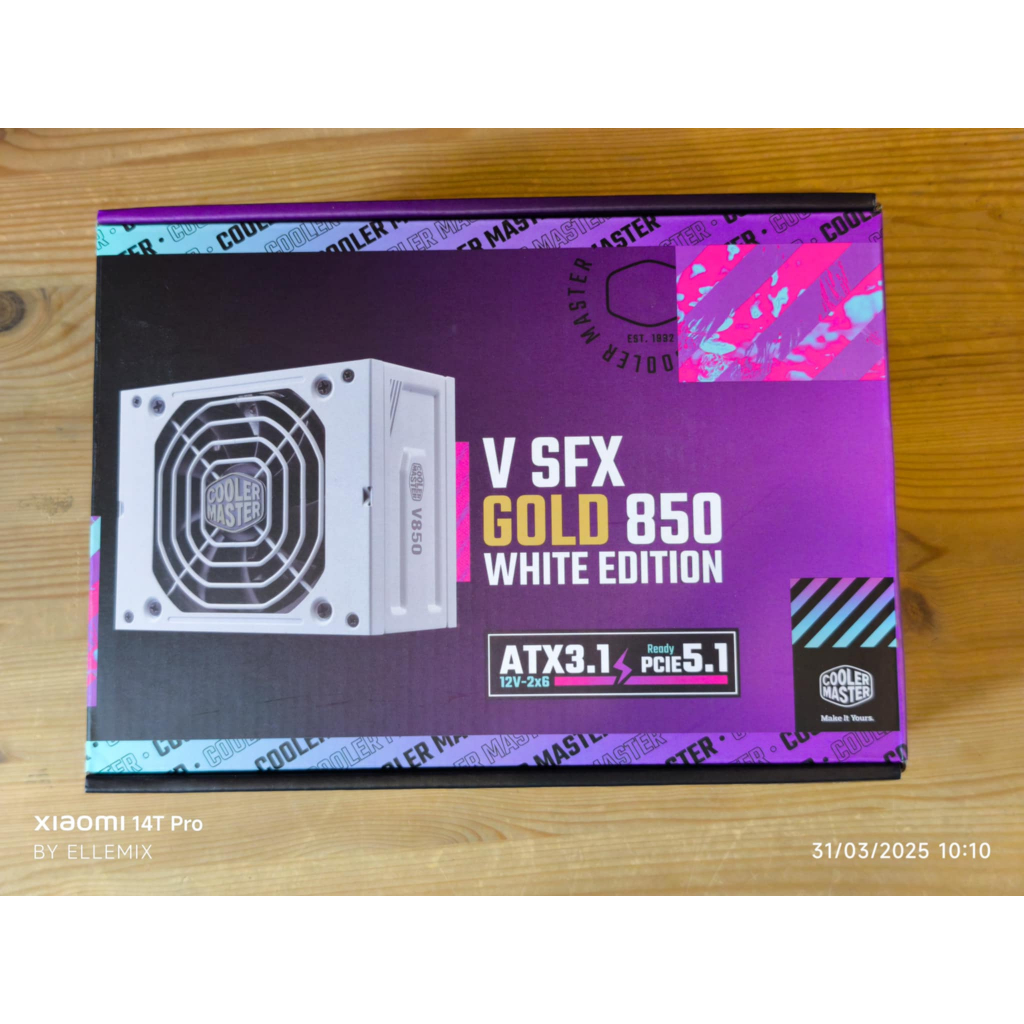 COOLER MASTER V SFX GOLD 850W ATX 3.1 WHITE EDITION - 850W 80 PLUS GOLD (SFX) เพาเวอร์มือสอง ประกันศ