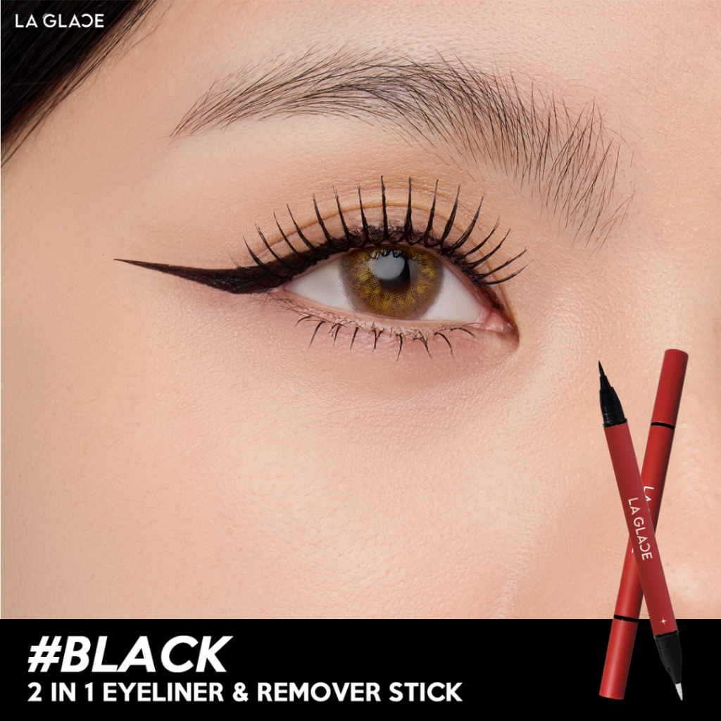 LA GLACE 2 IN 1 EYELINER & REMOVER STICK | อายไลเนอร์ลบได้ลากลาส 2 IN 1 กรีดได้ ก็ลบได้ อายไลเนอร์ - 1