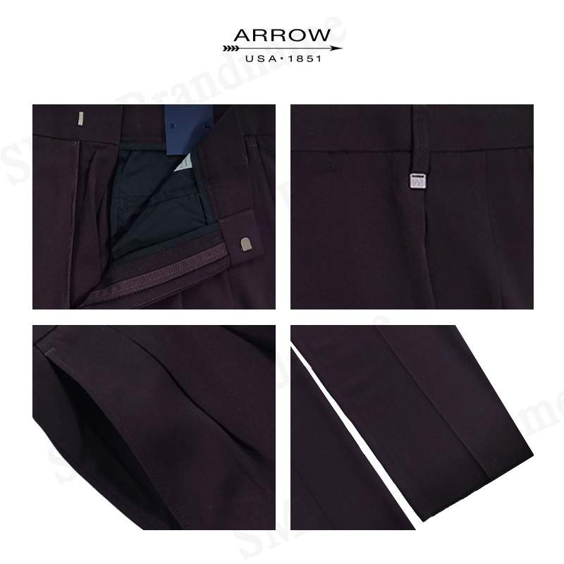 Arrow กางเกงสแล็คผู้ชาย ขายาว ทำงาน รุ่น Man's Rayon Pants (Eggplant) Code: SY8N4VIW AS9761 - รูปที่ 2